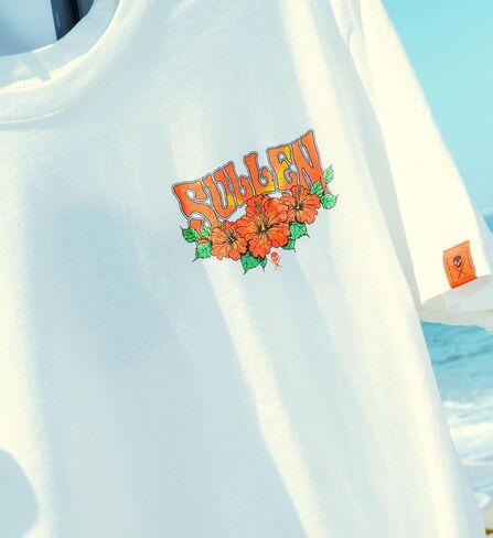 تي شيرت Sullen الرجالي La Vida Aloha Choloha Capsule Tattoo Lifestyle Graphic من القطن الفاخر بأكمام قصيرة in Kuwait