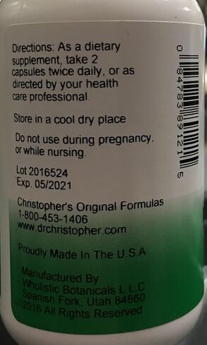Dr Christopher's Formula Female Reproductive Formula, 100 Count in Kuwait