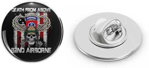 Death From Above 82nd Airborne Division Vetarn Metal Lapel Hat Pin Tie Tack Pinback 0.75" in Saudi Arabia
