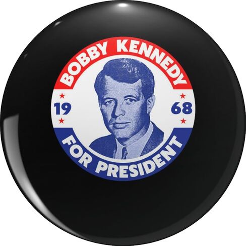 Music Retro Robert Kennedy For President Vote Bobby In 1968 Funny Graphic Gift Pin Lapel Pin Cute Brooch Pins Badges 0.75" in Saudi Arabia