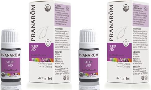 Pranarom - Sleep Aid Essential Oil Blend, Diffuser Oil for Sleep Support, Aromatherapy Oils, Oils for Diffuser for Home, Diffuser Oils with Lavender, Clary Sage, and Spikenard, 5mL in Kuwait