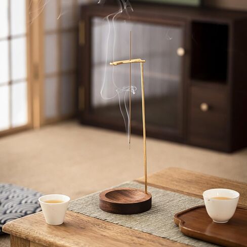 Incense Holder for Hanging Line Incense and Sticking Incenses, Indoor Home Aroma Burner for Sandalwood, Aromatics, Zen Mood Setting Decoration,Cozy Home, Hotel Supplies, Housewarming Gift in Kuwait