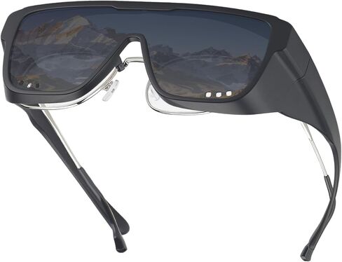 Fit Over Glasses Sunglasses with Side Shields, Polarized Windproof Sports Goggles UV400 in Saudi Arabia