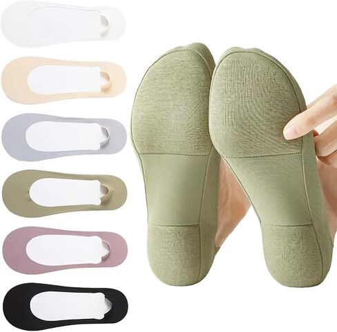 No Show Socks Womens Invisible Non Slip Low Cut Liner Padded in Kuwait