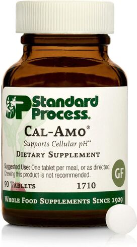 Standard Process Cal-Amo - Cellular Health Support Supplement - Lung Support Supplement with Calcium & Chloride - Support Healthy Respiratory Functions - 90 Tablets in Kuwait