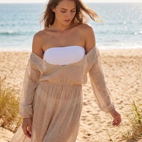 3PCS Cleavage Cover Up, Modesty Panel Bandeau Top for Women | Anti Peep Invisible Tube Top Bra Liner, Soft Stretchy Chest Wrap for Work Party Daily Wear in Saudi Arabia