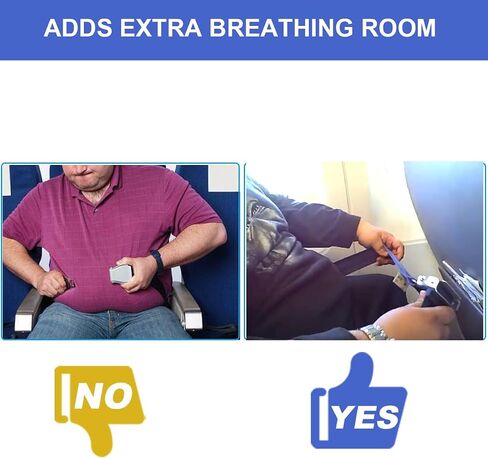 Air Belt Extender Strap Fits All Flights Including Southwest 737-800/737 MAX 8,Adjustable 7-25",Travel Comfort for Fat Big Obese People(2-in-1) in Saudi Arabia
