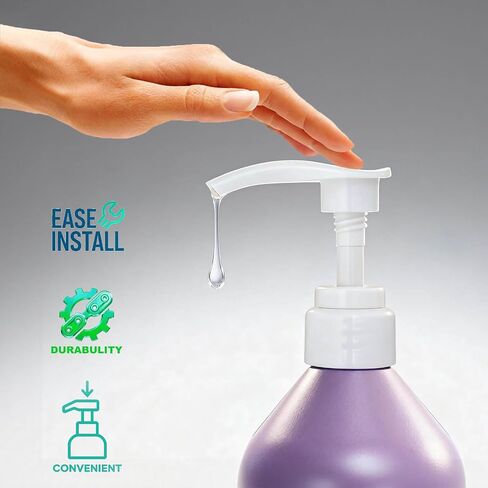 Shampoo/Conditioner Pump Compatible with Pureology, 2 Pump, 1 L/33.8 oz., Pump Dispenser Compatible with Pureology Shampoo and Conditioner, White in Saudi Arabia