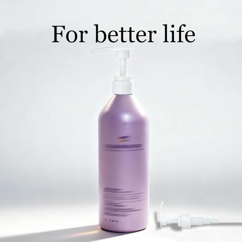 Shampoo/Conditioner Pump Compatible with Pureology, 2 Pump, 1 L/33.8 oz., Pump Dispenser Compatible with Pureology Shampoo and Conditioner, White in Saudi Arabia