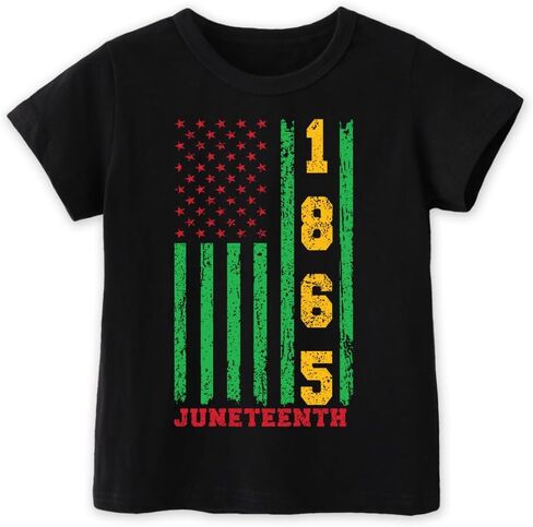 Juneteenth Shirts for Kids Todder Boys Girls, African American History Shirts 1865 Peace Love Tees 2-8T in Saudi Arabia