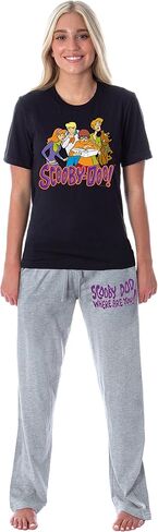 INTIMO Scooby-Doo Womens' The Gang Shaggy Velma Fred Daphne Sleep Pajama Set in Kuwait