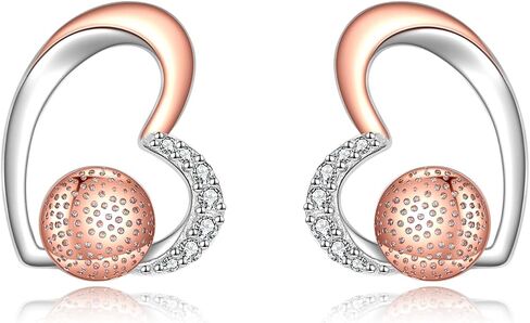 Volleyball/Basketball/Baseball/Soccer Earrings for Mom Women 925 Sterling Silver Sport Stud Earrings for Women Ball Jewelry Gifts for Sport Lover Player in Saudi Arabia