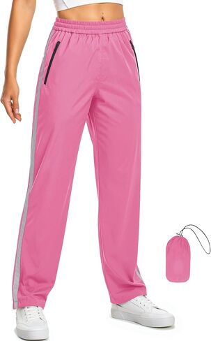 TCOT Hiking Pants for Women Lightweight Waterproof Rain Pant Outdoor Packable Overpants Windproof Trousers in Saudi Arabia