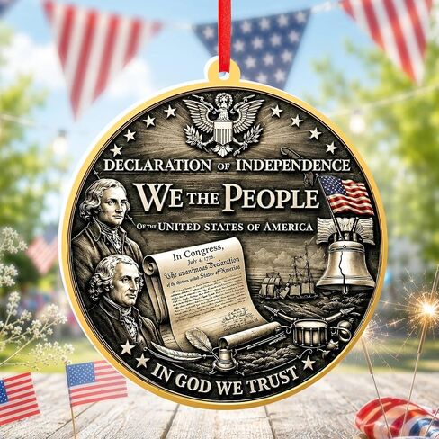 USA 250th Anniversary Ornament - Fourth of July Decorations - America 250 Decorations - 250th Anniversary USA Gift, 1776–2026 Patriotic Keepsake for Tree, Home & Holiday Display in Saudi Arabia