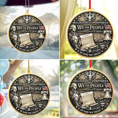 USA 250th Anniversary Ornament - Fourth of July Decorations - America 250 Decorations - 250th Anniversary USA Gift, 1776–2026 Patriotic Keepsake for Tree, Home & Holiday Display in Saudi Arabia