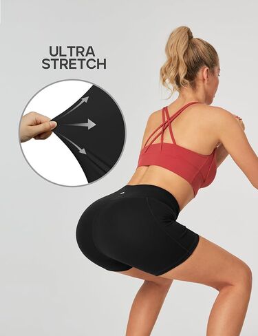 Heathyoga Yoga Pants Leggings (Black, Small) + Biker Shorts Women (Black, Small) in Kuwait