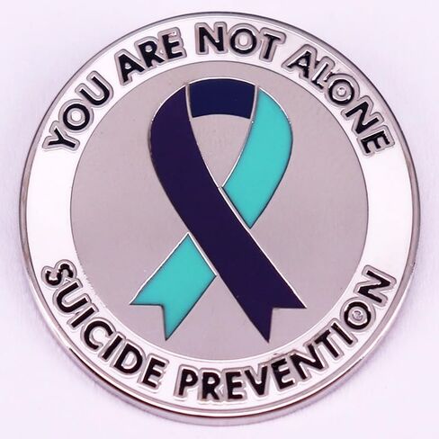 You Are Not Alone Suicide Prevention Enamel Pin Awareness Metal Badge Brooch in Saudi Arabia