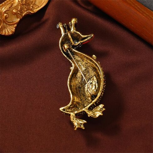 Rhinestone Duck Animal Brooch Pin for Women Gold Plated Fashion Crystal Queen King Goose Pendant Brooches Lapel Pins Dainty Dress Accessories Cute Graduation Honors Easter Jewelry Gift in Kuwait