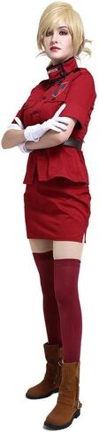 Anime Hellsing Seras Victoria Cosplay Costume Red Suit Gloves Socks Skirt Halloween Party Uniform Set in Saudi Arabia