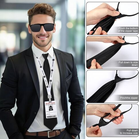 5PCS Secret Agent Costume Accessories, Detective Badge Costume Secret Agent Accessories Includes Sunglasses Zip Tie Secret Agent Lanyards Pass Card Agent Earpiece and Earbud for Cosplay Accessories in Saudi Arabia