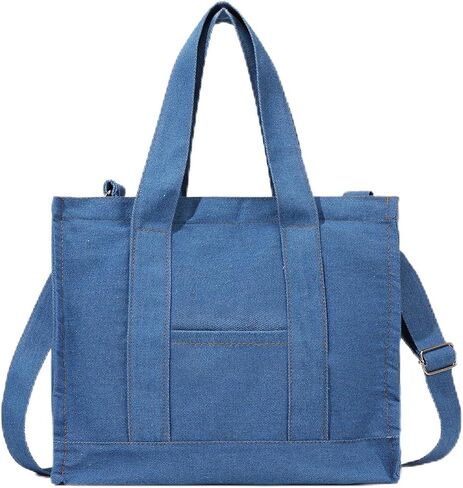 Denim Tote Bag Jean Purse for Women Crossbody Bags Lightweight Shoulder Handbag in Saudi Arabia