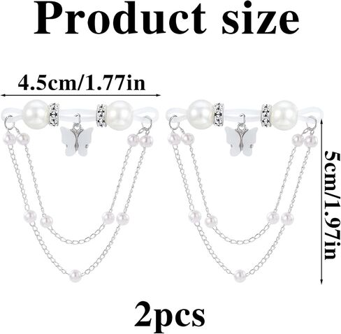 Lust Locks Nipple Jewelry - 2 Pcs Fake Nipple Rings Non Piercing with Chain Adjustable Silicone Nipples Clamps Jewelry for Women in Kuwait