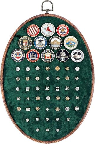 Winmany Oval Pin Display for Wall, Velvet Enamel Pin Board Frame, Cute Brooch & Stud Earring Holder, Decorative Room Decor for Pin Collectors, Bedrooms & Dorms in Kuwait