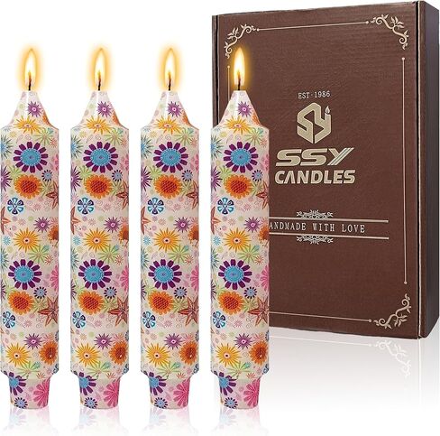 Candlesticks Short Taper Candle 5 inches Ivory Candle Sticks Smokeless Tapered Candles for Home Décor Weddings Festive Party Women Gifts in Kuwait