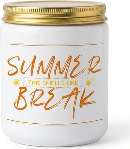 9 oz Scented Candle, Thank You, Appreciation Summer Gifts for Teachers, Students, Women, Coworkers - Graduation, End of Year Student Gifts from Teacher - Summer Break Gift Ideas for Her, Him in Saudi Arabia