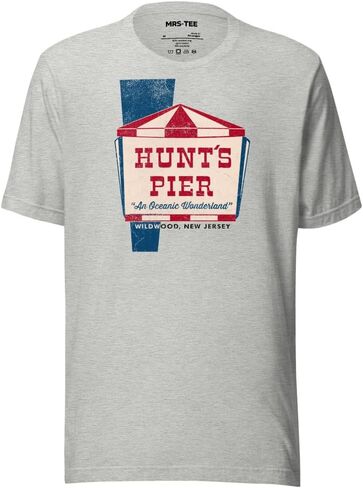 تي شيرت Hunt's Pier Vintage Jersey Shore Boardwalk Tee Wildwood, NJ | خمر، الرجعية in Kuwait