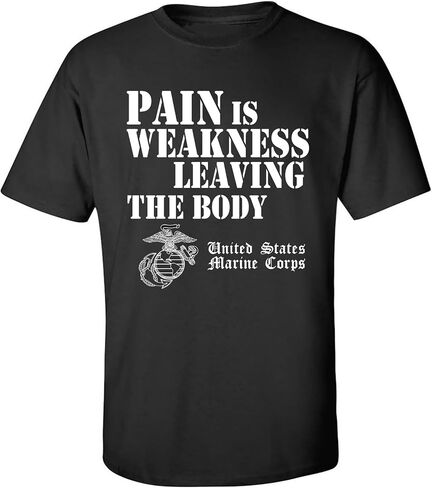 zerogravitee USMC Pain is Weakness Leaving The Body Short Sleeve T - Military Green in Kuwait