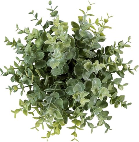 8.5" Artificial Eucalyptus Plant in Cream Pot in Saudi Arabia