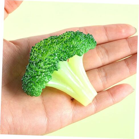 4Pcs Lifelike Artificial Broccoli Slice Decorative Simulation Fake Vegetable Models for Display Shop Props and Restaurant Decor Broccoli Slice Ornament in Kuwait
