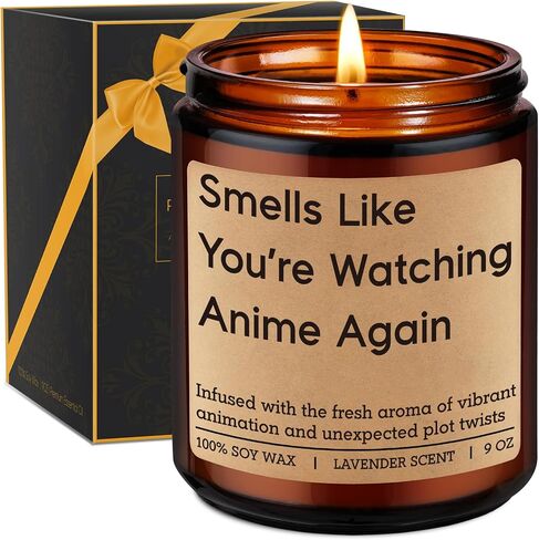 Miracu Candle, Anime Lover Gifts, Anime Gifts for Men Women, Teen Boys Girls - Japanese Anime's Fan Birthday Idea, Cool Funny Fathers Day Present for Manga Weeb Otaku Friend Boyfriend Husband Son in Saudi Arabia