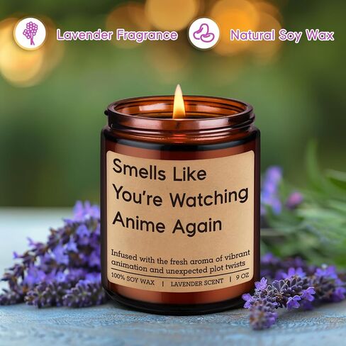 Miracu Candle, Anime Lover Gifts, Anime Gifts for Men Women, Teen Boys Girls - Japanese Anime's Fan Birthday Idea, Cool Funny Fathers Day Present for Manga Weeb Otaku Friend Boyfriend Husband Son in Saudi Arabia