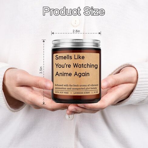 Miracu Candle, Anime Lover Gifts, Anime Gifts for Men Women, Teen Boys Girls - Japanese Anime's Fan Birthday Idea, Cool Funny Fathers Day Present for Manga Weeb Otaku Friend Boyfriend Husband Son in Saudi Arabia