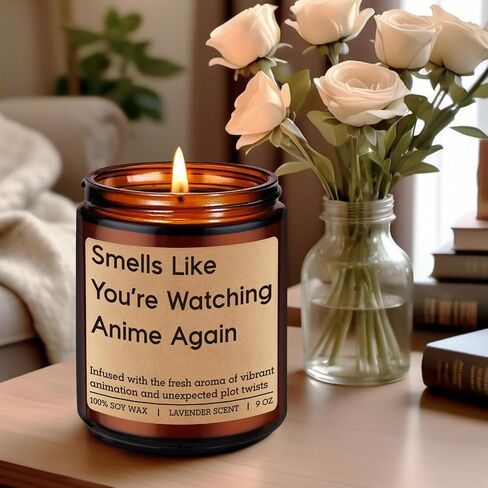 Miracu Candle, Anime Lover Gifts, Anime Gifts for Men Women, Teen Boys Girls - Japanese Anime's Fan Birthday Idea, Cool Funny Fathers Day Present for Manga Weeb Otaku Friend Boyfriend Husband Son in Saudi Arabia