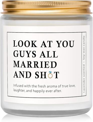 Wedding Gifts for Couples 2026, Wedding Candles, Bachelorette & Bridal Shower Gift for Bride and Groom, Bride to Be, Engagement Gifts for Couples - Lavender Scented Candles (7oz) in Saudi Arabia