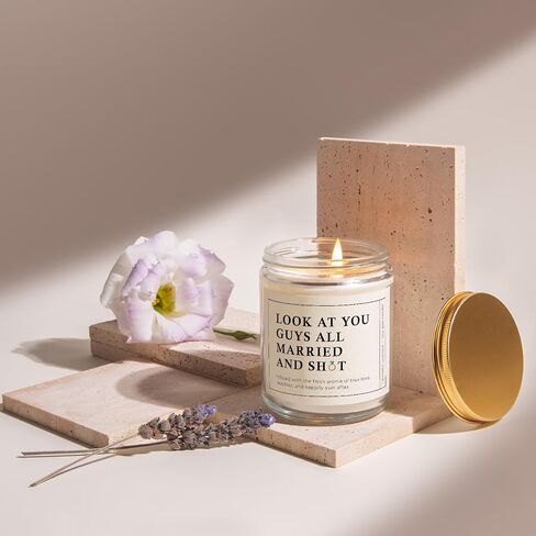 Wedding Gifts for Couples 2026, Wedding Candles, Bachelorette & Bridal Shower Gift for Bride and Groom, Bride to Be, Engagement Gifts for Couples - Lavender Scented Candles (7oz) in Saudi Arabia