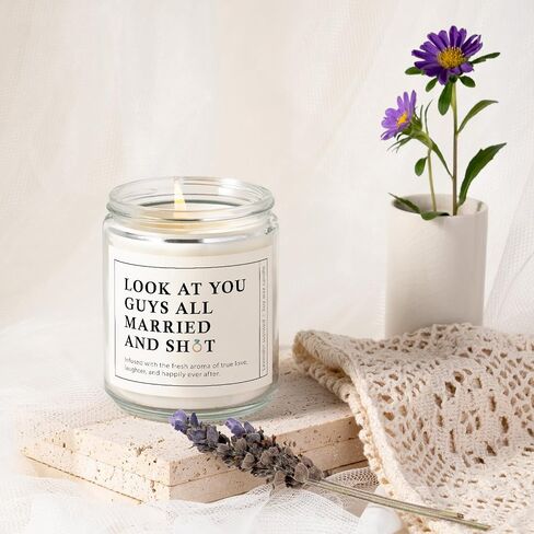 Wedding Gifts for Couples 2026, Wedding Candles, Bachelorette & Bridal Shower Gift for Bride and Groom, Bride to Be, Engagement Gifts for Couples - Lavender Scented Candles (7oz) in Saudi Arabia