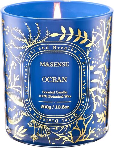 M&SENSE Wild Peony Soy Candle, Romantic Date Night 55H Long Burning Gift | Slow Burn Long Burning, Clean Soy Wax Cotton Wick, Romantic Dinner Rooms Ambiance, Spring Summer Floral, Reusable Matte Jar in Saudi Arabia