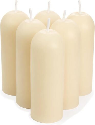 DEYBBY Beeswax Small Pillar Candles 6 Pack - Natural Bees Wax Travel Candles Bulk for Room Decor Blackout Housewarming Gift in Saudi Arabia