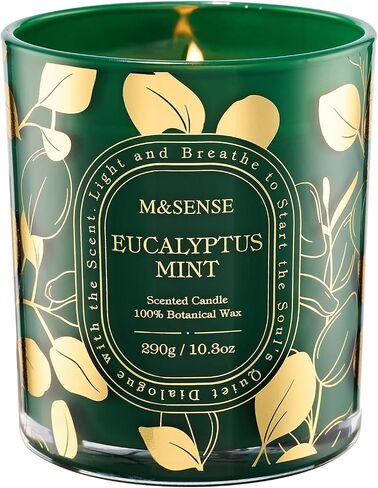 شمعة M&SENSE Wild الفاوانيا الصويا، ليلة رومانسية تدوم 55 ساعة هدية مشتعلة | حرق بطيء طويل الأمد، فتيل قطني من شمع الصويا النظيف، أجواء غرف العشاء الرومانسية، زهور الربيع والصيف، برطمان غير لامع قابل لإعادة الاستخدام in Kuwait