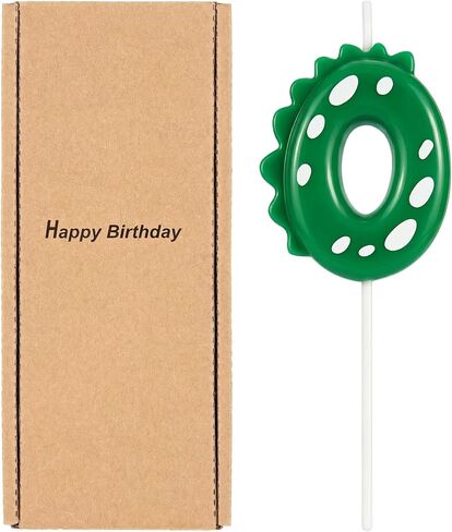 Green Dinosaur Number 3 Birthday Candle, 3rd Birthday Candle Dinosaur Cake Topper, Theme Party Decorations for Boys Girls, Party Supplies in Saudi Arabia