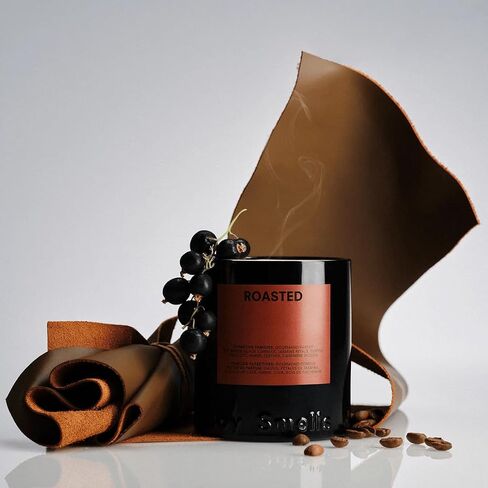 Boy Smells Roasted Candle – Coffee, Leather & Cashmere Woods – Earthy Gourmand Scent – Vegan Soy Wax Blend – 50+ Hour Burn – 8.5 oz in Saudi Arabia