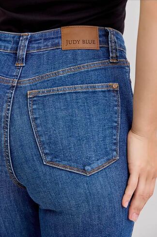 Judy Blue High Rise Tummy Control Straight Jeans- Ivory Gem in Kuwait