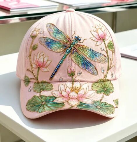 2026 Limited Edition Hummingbird Flowers Baseball Cap, Adjustable Cotton Garden Sun Hat for Women in Kuwait