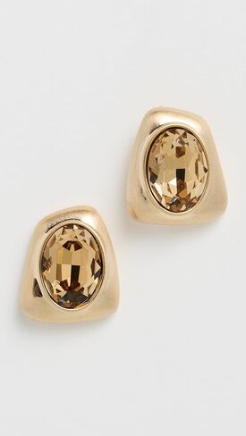 By Adina Eden Women's Smoky Gemstone Stud Earrings in Saudi Arabia