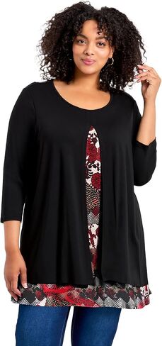 Avenue Women's Plus Size Alex Tunic in Saudi Arabia