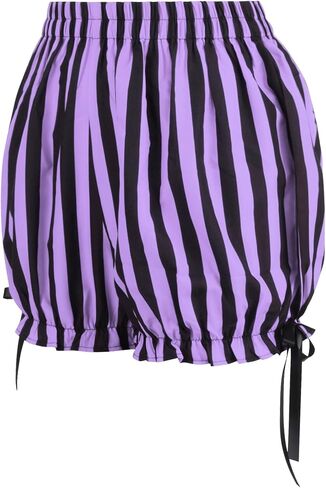Daisy corsets Women's Daisy Corsets Womens 2 Pc Burlesque Purple/Black Striped Steel Boned Corset & Bloomers - Plus Size in Saudi Arabia